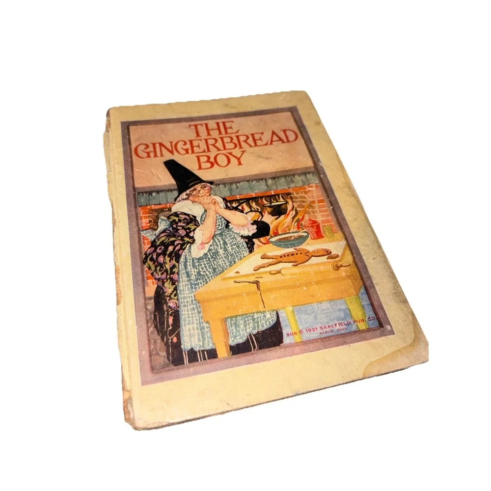 The GingerBread Boy -‎ 1921 Children's Book-Saalfield Publishing Akron Oh